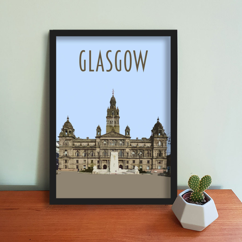 Glasgow travel poster