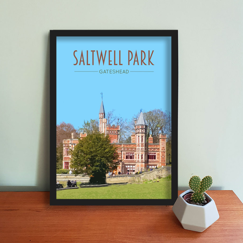 Saltwell Park Travel Poster