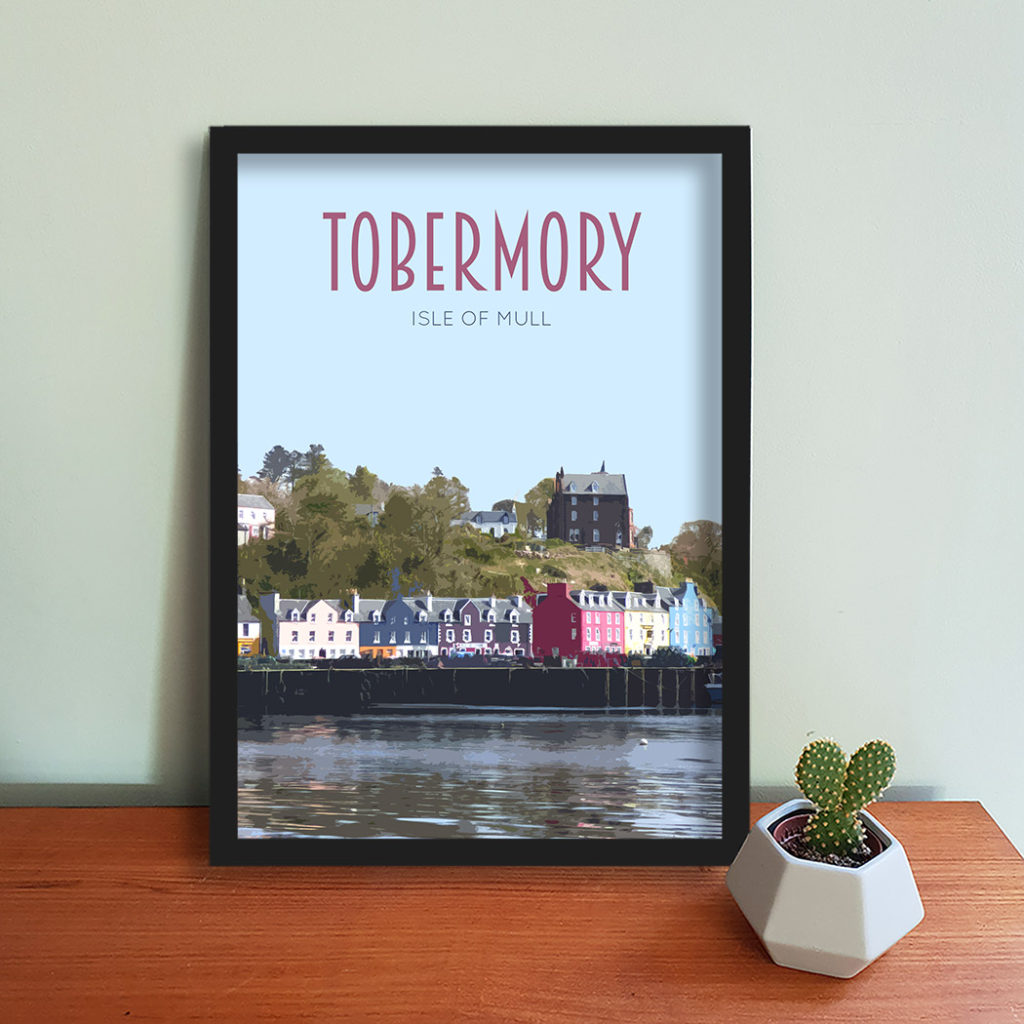 Tobermory Travel Poster