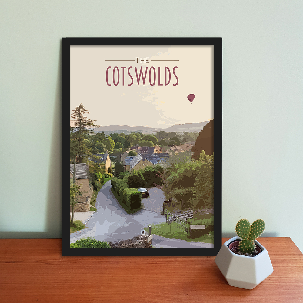 Cotswolds Travel Poster