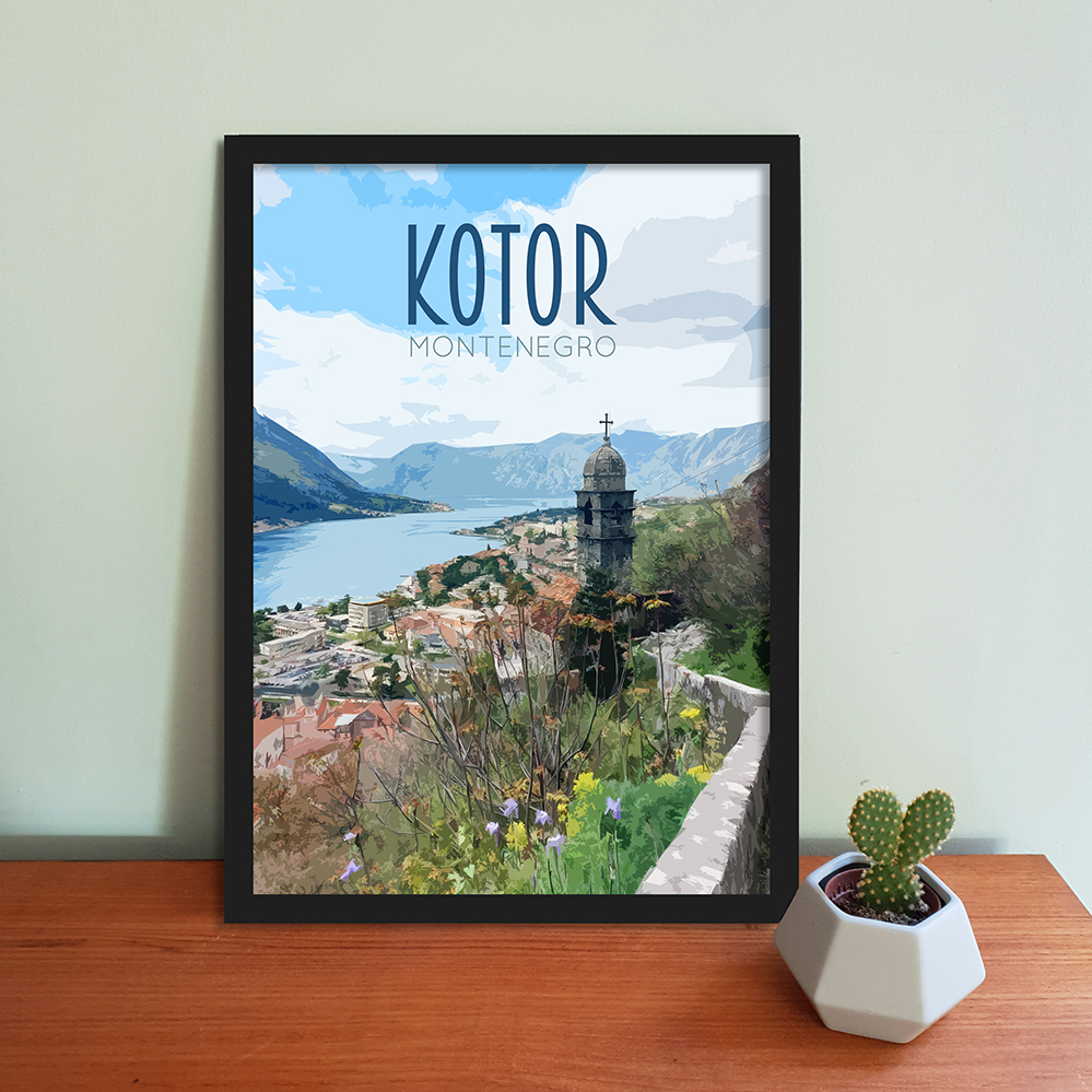 Kotor Travel Poster