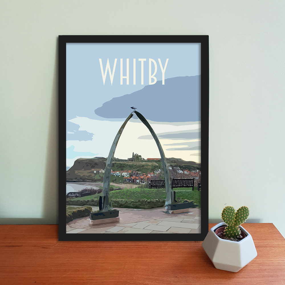 Whitby travel poster