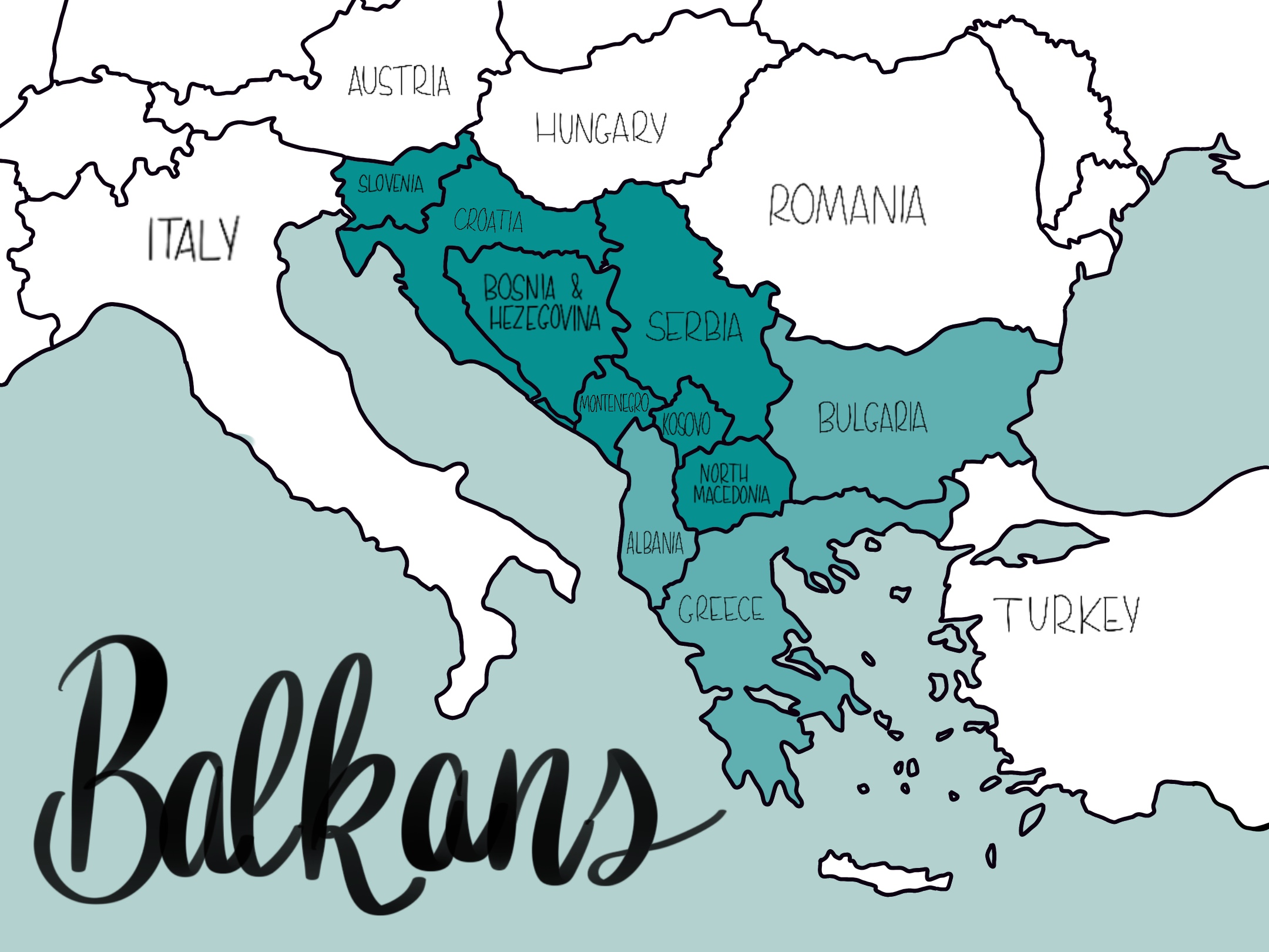 A List of Countries That Make up the Balkan Peninsula