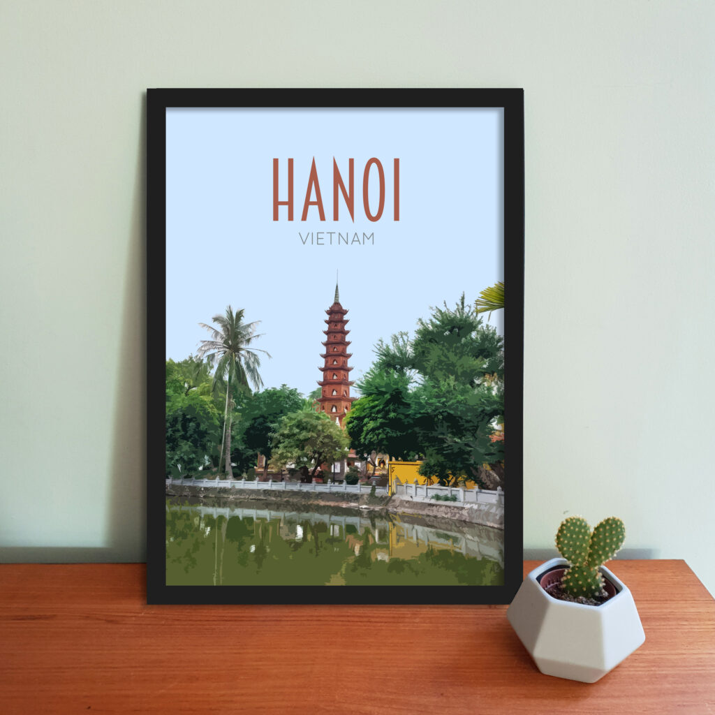 Hanoi Travel Poster