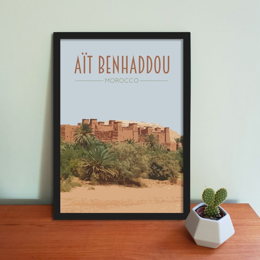 Ait Benhaddou Travel Poster