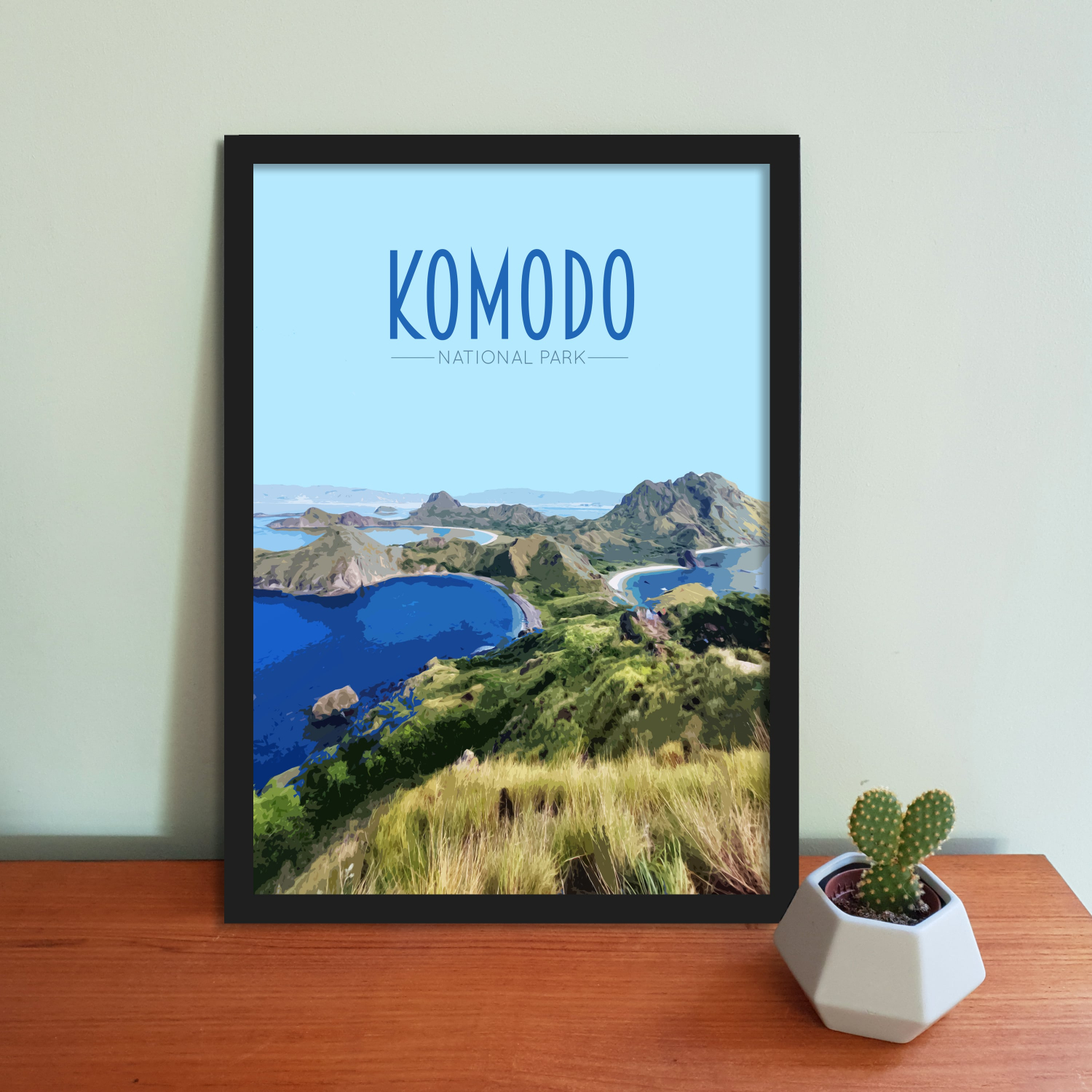 Komodo Travel Poster