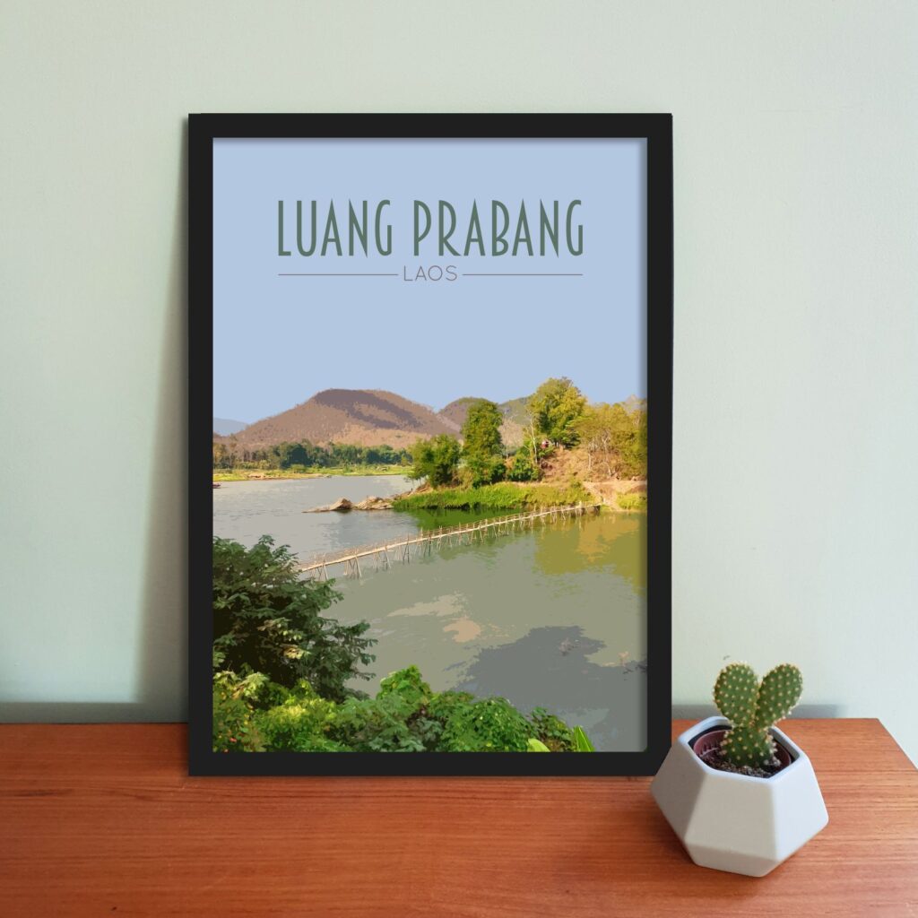 Luang Prabang Travel Poster