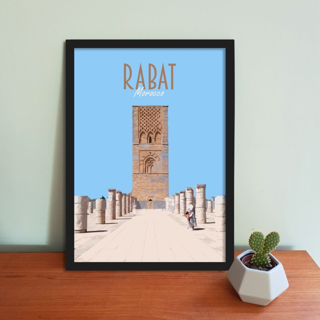 Rabat Travel Poster