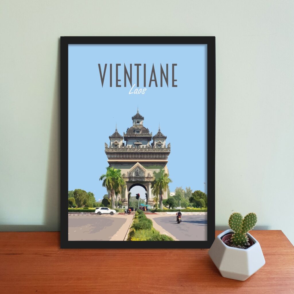 Vientiane Travel Poster