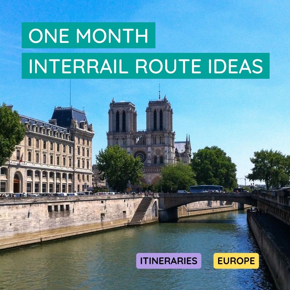 one month interrrail route ideas