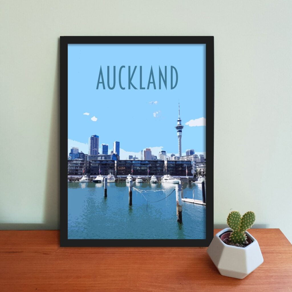 Auckland Travel Poster