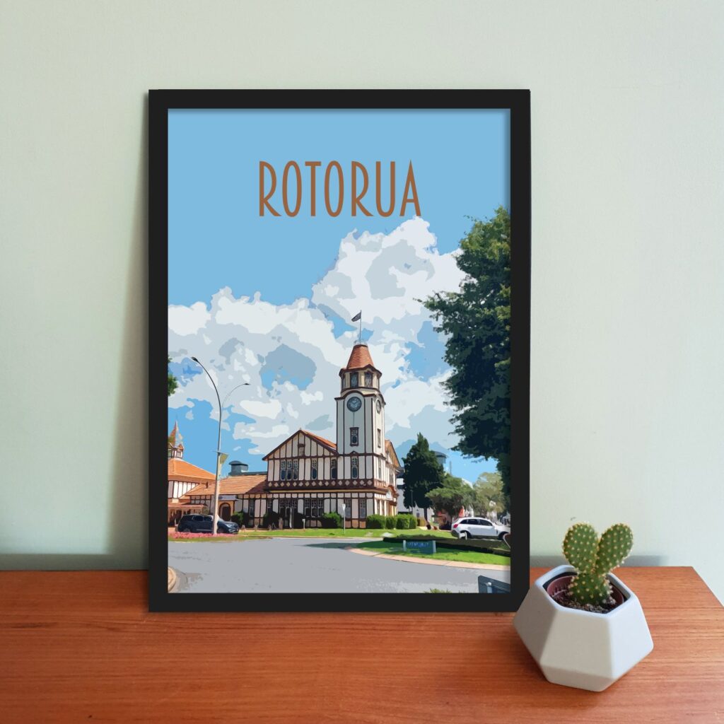 Rotorua Travel Poster