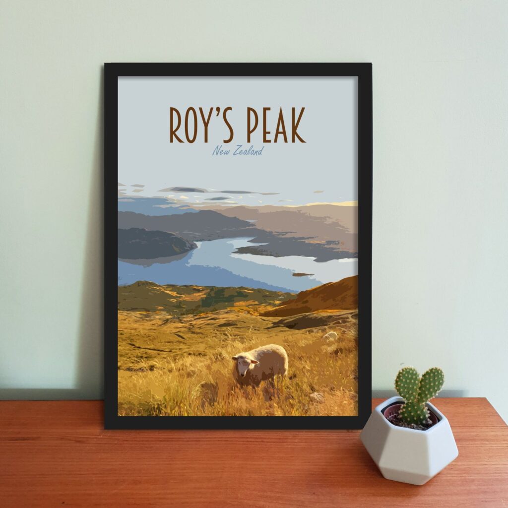 Roy's Peak Travel Poster