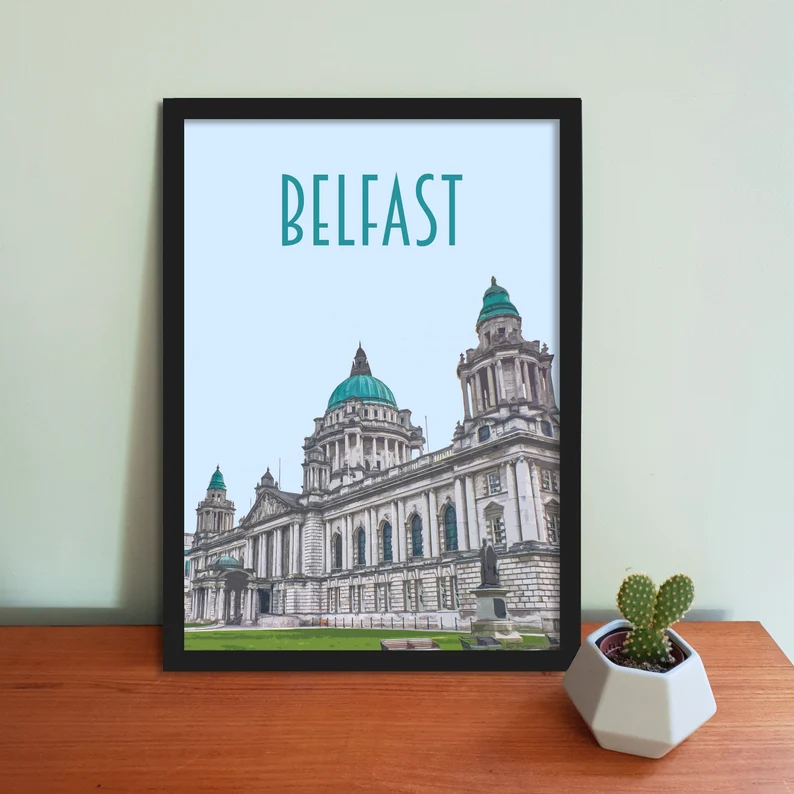 Belfast Travel Poster